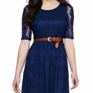BY&BY Navy Lace dress